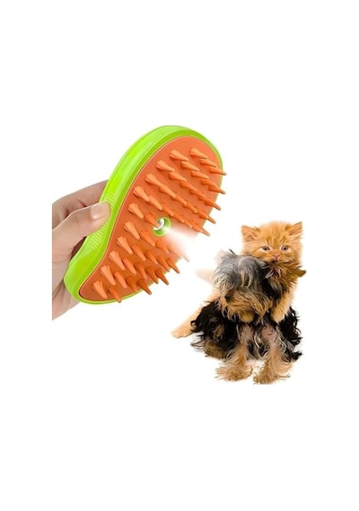 Yumuşak Silikon Başlıklı Buharlı Kedi Ve Köpek Tarağı