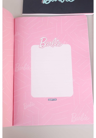 Dekomus İle Lisanslı Barbıe Tekli A4 60 Yaprak Çizgili Defter
