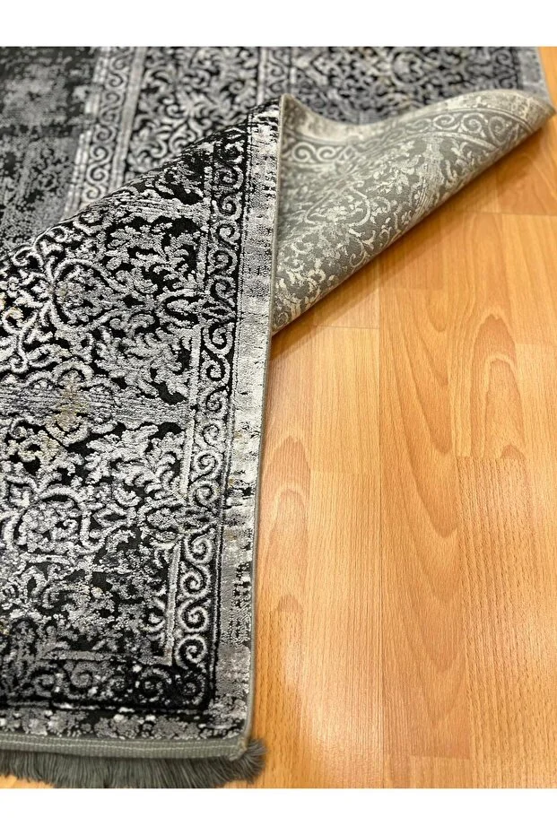 Mevlana Bazaar Mauritius 200 X 300 Bambu Yün Halı Bej - Lacivert