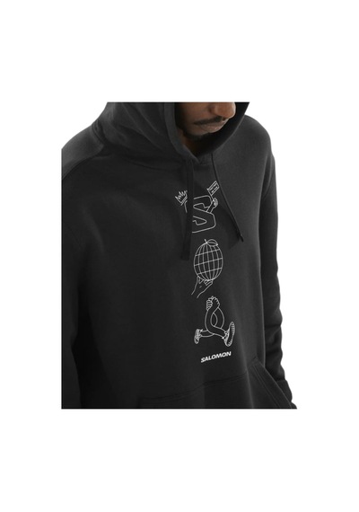 Salomon Worthy Hoodıe M 27412 Siyah