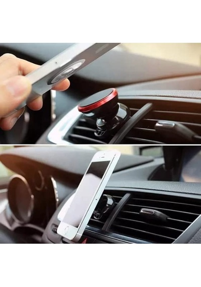 Uruchı Araç Telefon Tutacağı Güçlü Mıknatıs / 360 Dönme/metal Gövde, Manyetik Cep Telefonu Tutacağı, Tüm Telefonlar İçin Gösterge Panelinde Yapıştırma, 6 Mıknatıslı Son Teknoloji, Gold