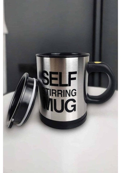 Northcity Self Stirring Mug Kupa - Karıştırıcı Özellikli Paslanmaz Çelik Termos