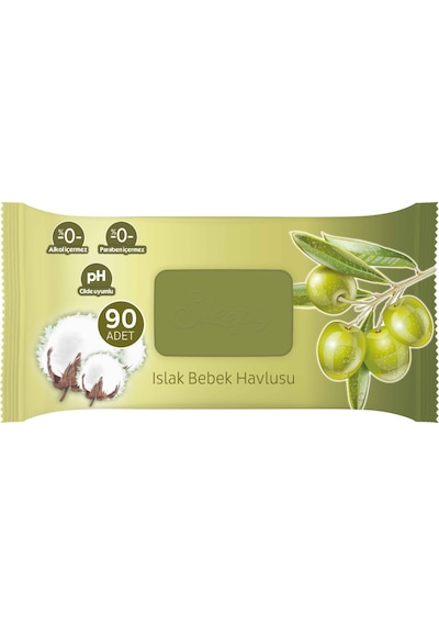 Sleepy Zeytinyağlı Islak Havlu 12x90 1080 Adet Tekli