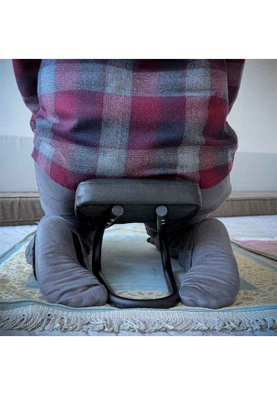 Secde Oturağı Ergonomik Süngerli Siyah