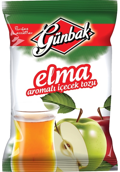 Günbak Elma Aromalı İçecek Tozu 250 G
