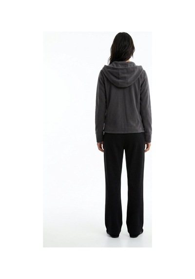 Ltb Regular Fit Fermuarlı Polar Gri Sweatshırt