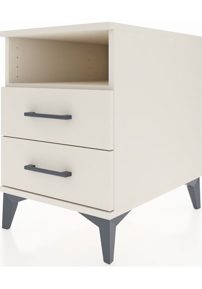 Kronos Komodin Tek Raflı 2 Çekmeceli 44x59x64 Aytaşı-aytaşı Aytaşı