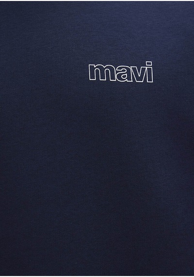 Mavi Baskılı Koyu Lacivert Erkek Sweatshirt M0s10379-70488 Koyu Lacivert