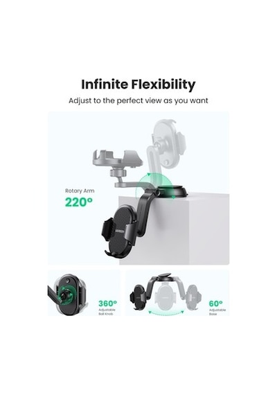 Ugreen Vantuzlu Torpido Üstü Mekanik Telefon 04 Dokuz Parçalı Set