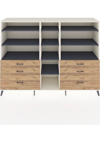 Hyperion Dolap 10 Raflı 6 Çekmeceli 220x44x163 Aytaşı-antrasit/çam Antrasıt/atlas Çam - Aytası Hyperion Dolap 10 Raflı 6 Çekmeceli 220x44x163 Aytaşı-antrasit/çam Antrasıt/atlas Çam - Aytası
