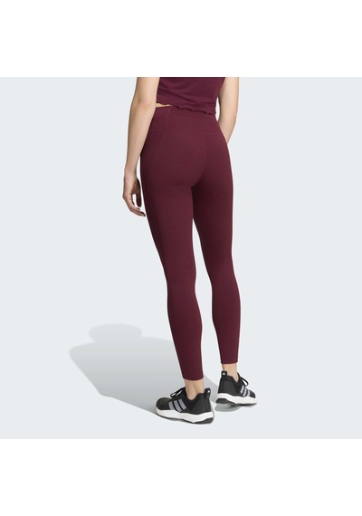 Adidas All Me Rib Kadın Bordo Tayt Kq5812