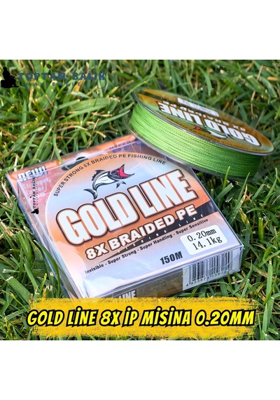 Gold Line 8x Örgü İp Misina 150m 0.20mm 14.1kg Çeker