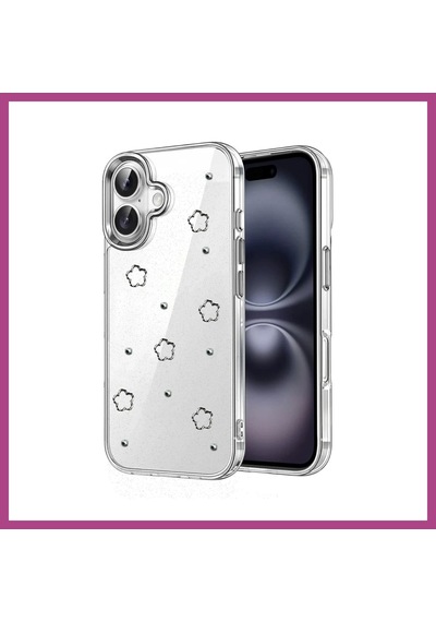 Gees Global Apple iPhone 16 Plus Uyumlu Fiyonk Desenli Kapak - Desen 2 Gbzs