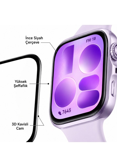 Huawei Watch Fit 5 Ekran Koruyucu Polymer Temperli Nano 0.5 Mm Watch Ekran Koruyucu