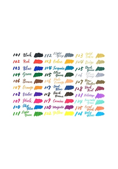 Brush Sing Pen Twin Çift Taraflı Fırça Uçlu Kalem Mavi