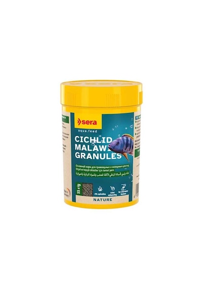 Sera Cichlid Granules Granül Cichlid Yemi 100 Ml 55 Gr