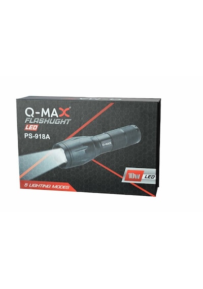 Q-max Ps-918a Şarzlı Zomlu Police El Feneri 60 Açık Gri