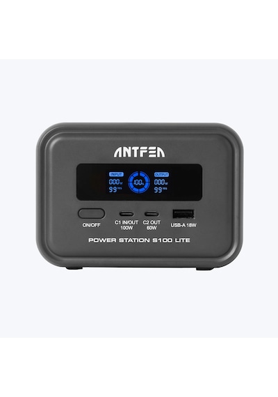 Antfea S100 Lite Taşınabilir Güç Kaynağı 99w Güneş Paneli Uyumlu -