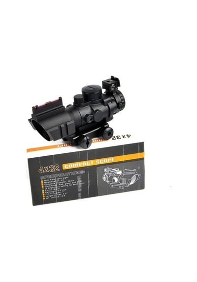 Spıke 4x32 Kırmızı Işıklı Dürbünü 4x32 Çok Renkli