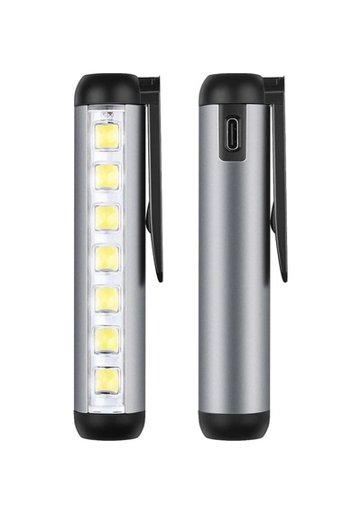 Kargo Gold Silver Gs-495 Type-c Girişli Mıknatıslı Şarjllı Mini Cep Feneri Najmaddin Çok Renkli