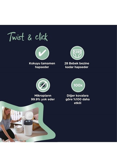 Tommee Tippee Twist & Click Çöp Poşeti 1 Adet