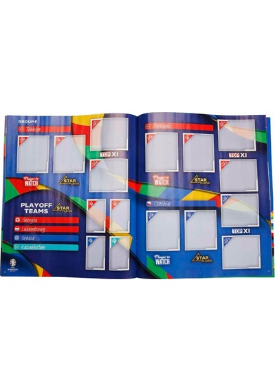 Almanya Euro 2024 Avrupa Şampiyonası Match Attax - Resmi Futbolcu Sticker Dergisi + 6 Adet Sticker