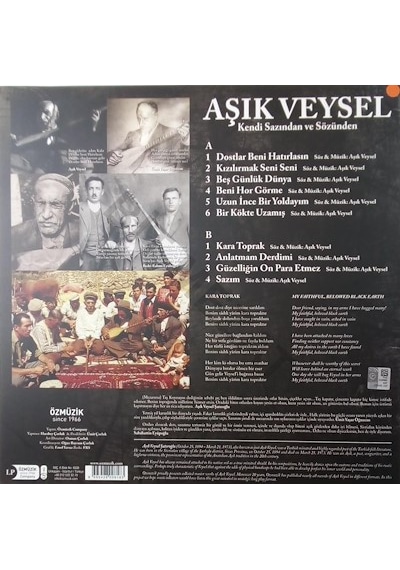 Aşık Veysel - Aşık Veysel Klasikleri Plak