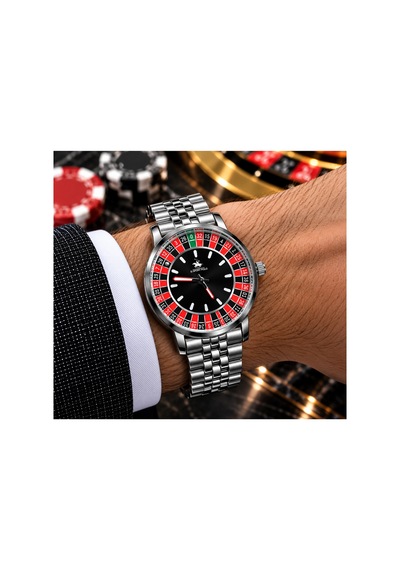 Erkek Rulet Model Çelik Analog Kol Saati Sabittir. İçi Dönmüyor İçisiyah - 934919453 Gümüş