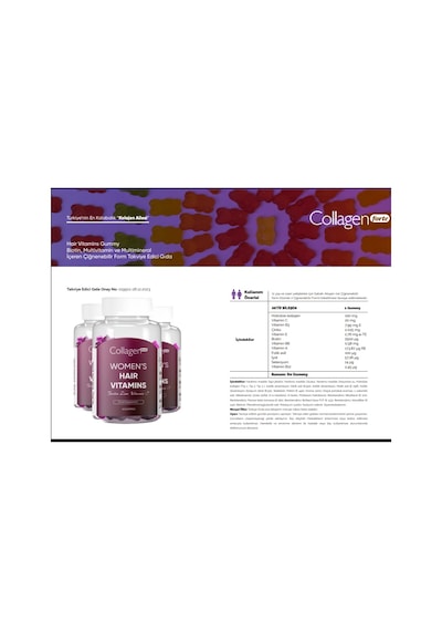 Collagen Forte Gummy Women S Hair Vitamins 60 Tablet
