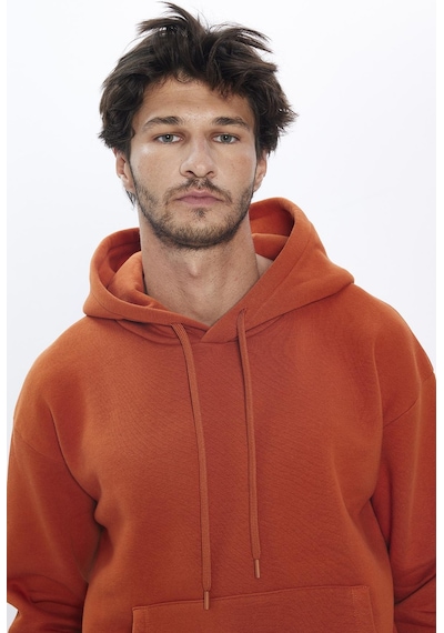 Tudors Unisex Oversize Geniş Kesim Pamuklu Yumuşak Dokulu İçi Polarlı Basic Kiremit Renk Kapüşonlu Sweatshirt-31463-kiremit Kiremit Tudors Unisex Oversize Geniş Kesim Pamuklu Yumuşak Dokulu İçi Polarlı Basic Kiremit Renk Kapüşonlu Sweatshirt-31463-kiremit Kiremit