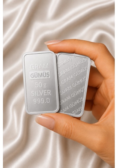 50 Gram Külçe Gümüş Yatırımlık Gümüş