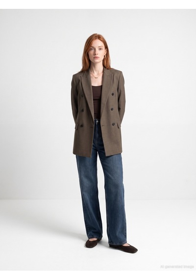 Dilvin 60833 Blazer Ceket Kahve