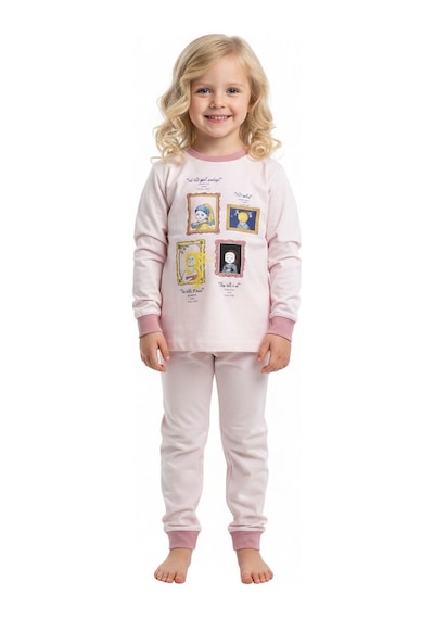 Kız Çocuk Pijama Takım St09547 Pembe