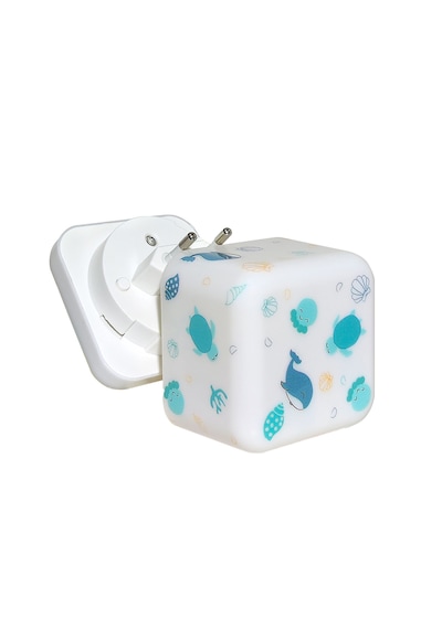 Cloud-b Ocean Şarj Edilebilir Sensörlü Gece Lambası 7x7cm Mavi