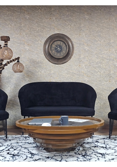 Zafir Teddy Takım Siyah Boyalı Telli Ayak Çay Seti Koltuk - Berjer , Balkon, Salon, Ofis Siyah Zafir Teddy Takım Siyah Boyalı Telli Ayak Çay Seti Koltuk - Berjer , Balkon, Salon, Ofis Siyah