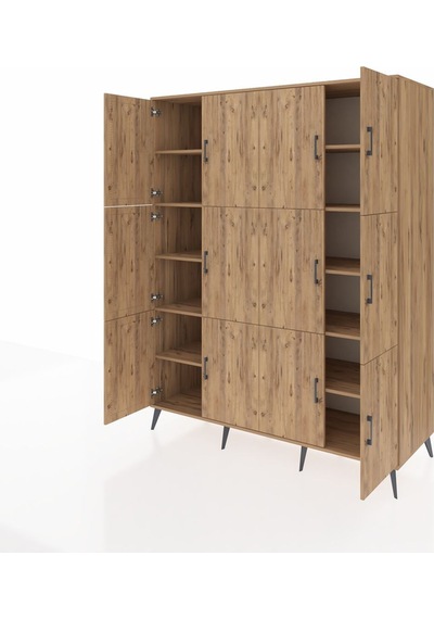 Kronos Gardrop 10 Raflı 12 Kapaklı 176x59x221 Çam-çam Çam Kronos Gardrop 10 Raflı 12 Kapaklı 176x59x221 Çam-çam Çam