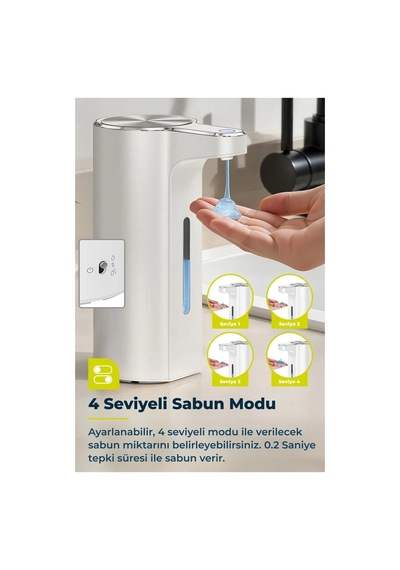 Primanova Eko Aroma Pro Akıllı Sıvı Sabunluk Sensörlü -beyaz