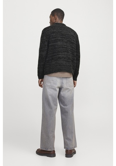 Jack & Jones Erkek Kazak 12277985 Siyah Siyah