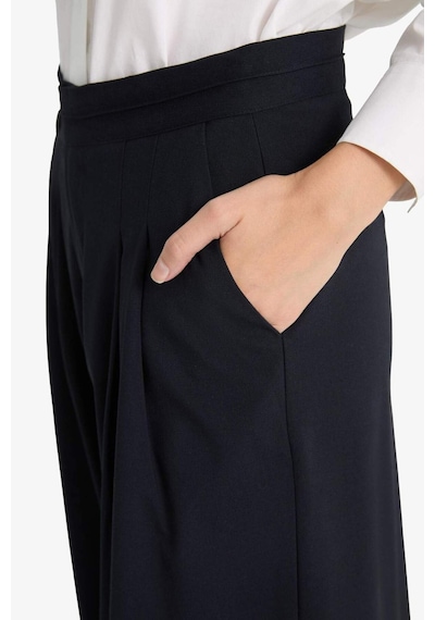 Defacto Wide Leg Pantolon F7273ax25aunv243 Lacivert