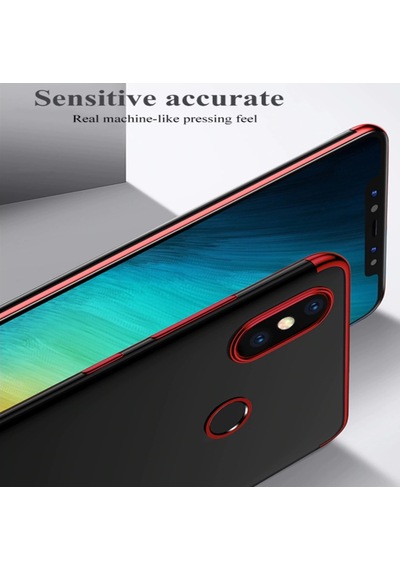 Xiaomi Mi A2 Lite Ince Köşeleri Renkli Şeffaf Kaliteli Kılıf