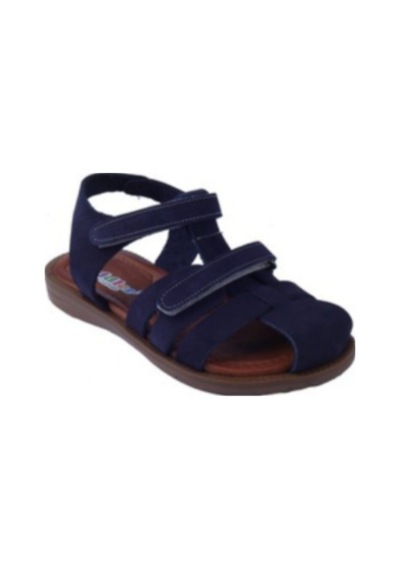 Toddler 01216 Anatomik Deri Ortopedik Taban Unisex Sandalet 21-25 Lacivert