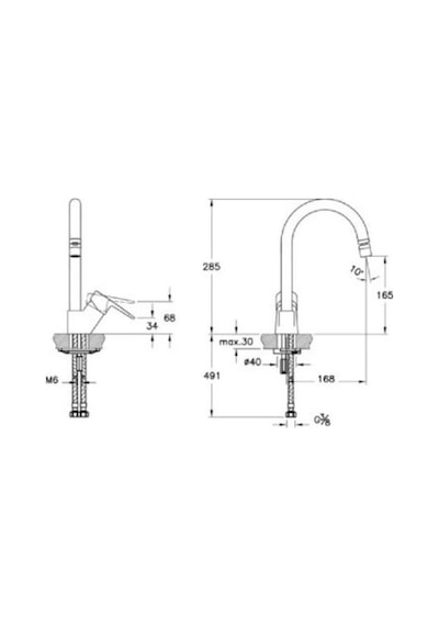 Artema Flow Soft A43404 C Tipi Eviye Bataryası Krom