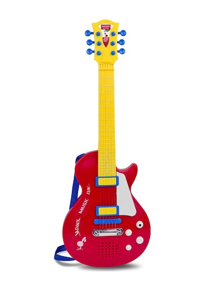 Bontempi Elektronik Kırmızı Gitar 56cm. Tuşu Telli Ve Askılı