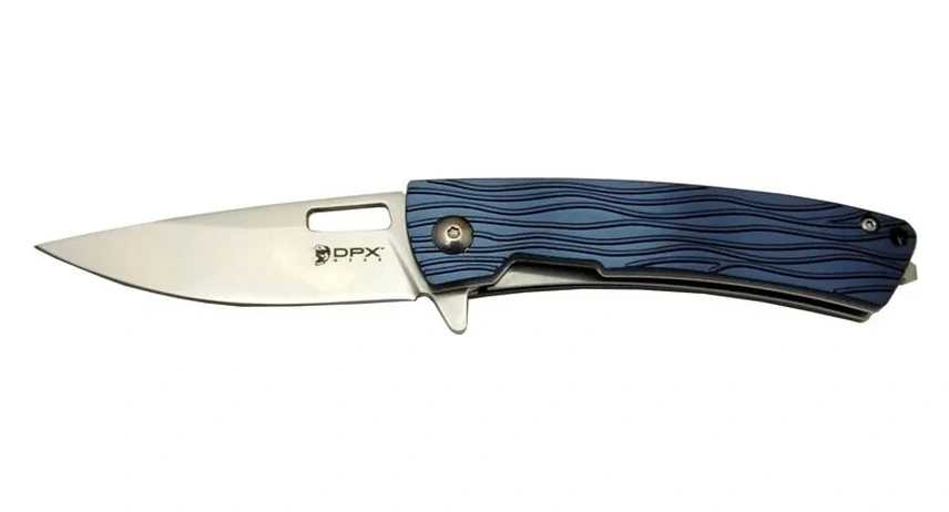 Dpx Gear Aculus F004 Bl Mavi Kurtarma / Kamp Çakı 18cm - Yarı Otomatik, Cam Kırma Aparatlı, Kemerlikli, Kutulu