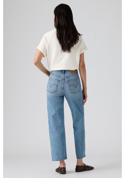 Levi's Ribcage Straight Ankle Should Be Easy Med Indigo Kadın Jean-16445 Mavi