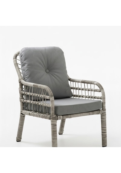 Capri Swing Pisa Tekli Rattan Bahçe Balkon Oturma Grubu Beyaz 702