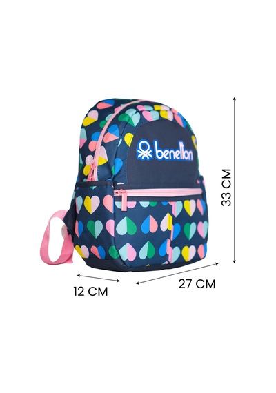 United Colors Of Benetton. Mini Kalp Desenli Kız Çocuk Çocuk Çantası 001