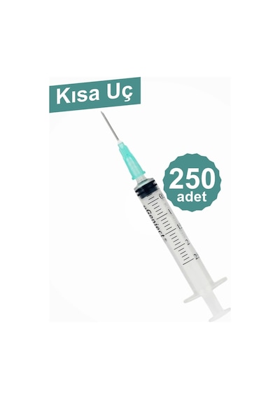 Genject 2,5 Ml Enjektör Kısa Uçlu 21g/16mm 250'li Kutu