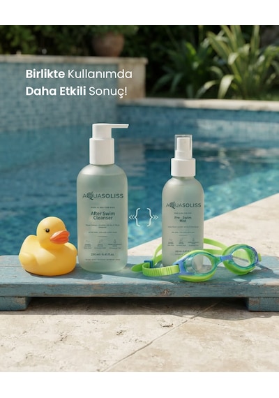 Aquasoliss Pre-swim Mist Çocuk Yüzme Öncesi Saç ve Vücut Spreyi - Parfümsüz 150 Ml