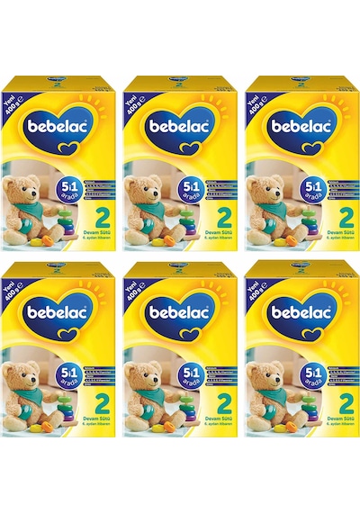 Bebelac 2 Devam Sütü 400 G 6 Adet